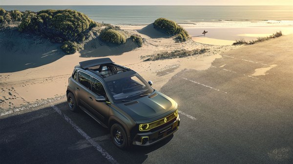satin green colour - R4 flower power concept - Renault